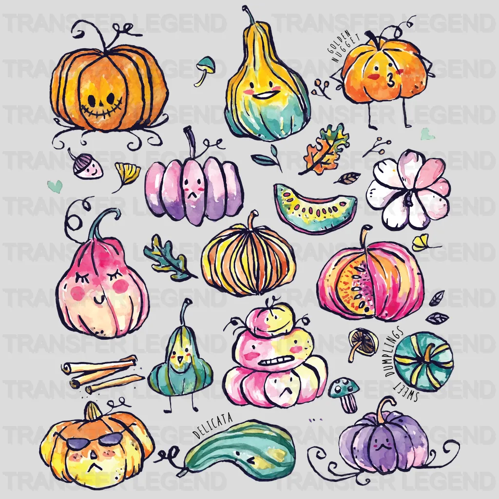 Halloween Pumpkin Patch Design - DTF heat transfer - transferlegend