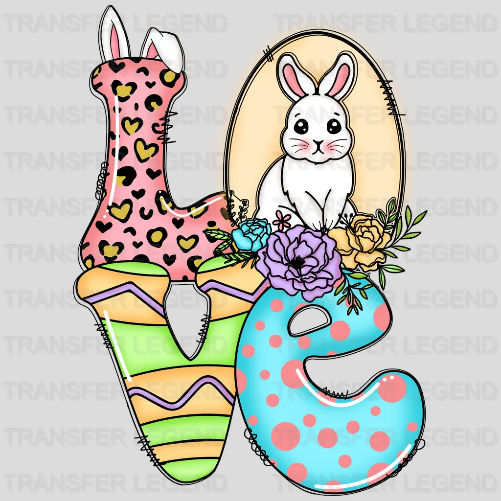 LOVE Easter Design - DTF heat transfer - transferlegend