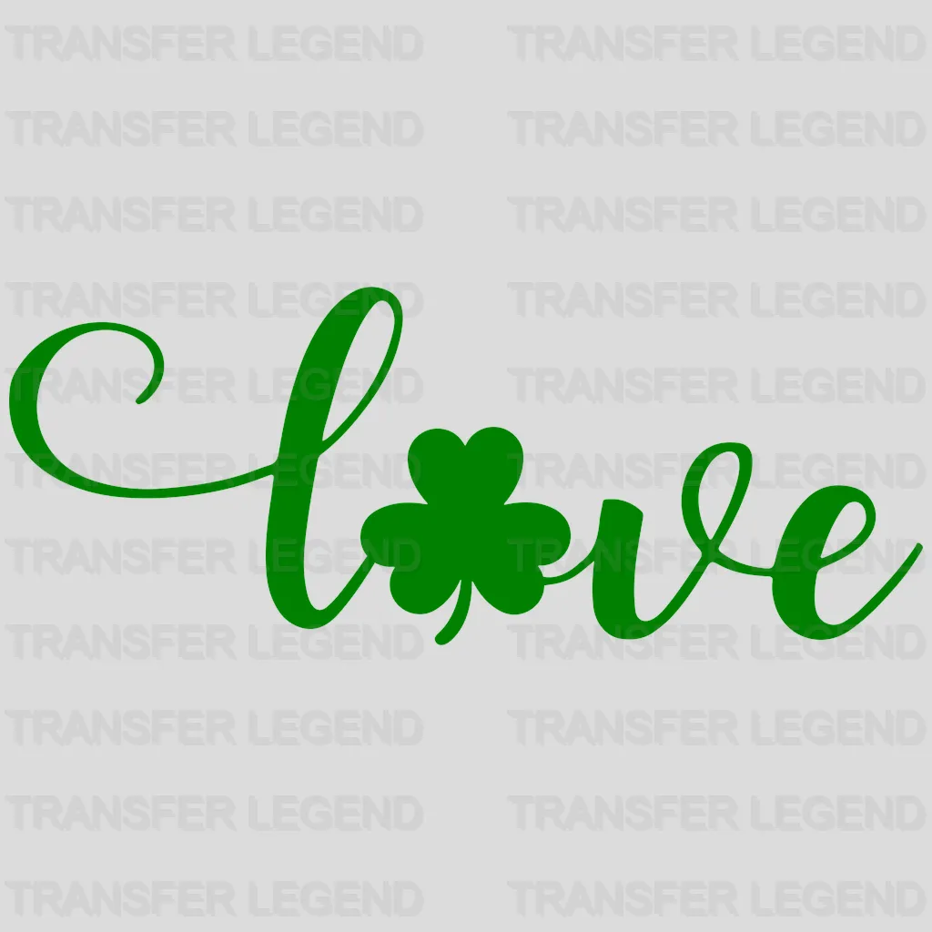 Love St. Patrick's Day Design - DTF heat transfer - transferlegend