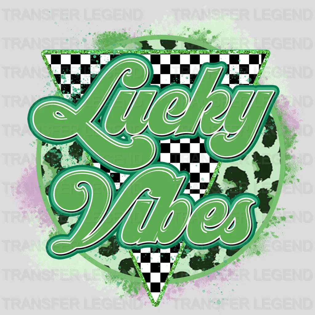 Lucky Vibes St. Patrick's Day Design - DTF heat transfer - transferlegend