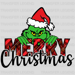 Merry Christmas Grinch Design, Christmas Design, Dtf Heat Transfer - transferlegend