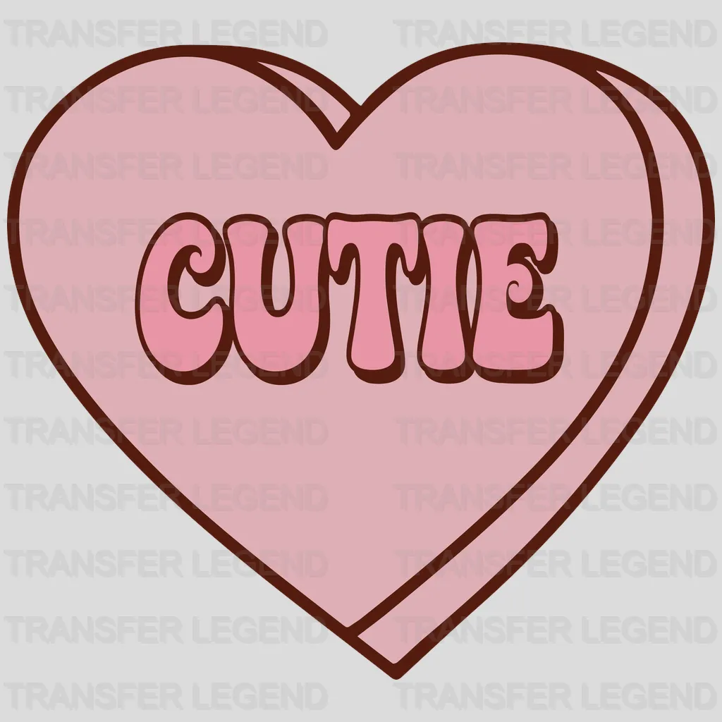 Cutie Heart Valentine's Day Design - DTF heat transfer - transferlegend