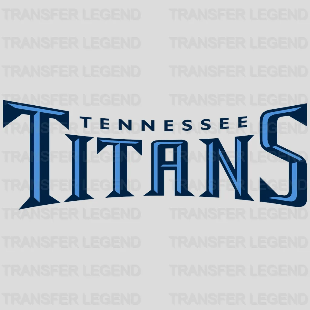 Tennessee Titans Blue Wordmark NFL Design - DTF Heat Transfer