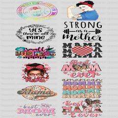 Mother's Day - Premade Gang sheet - 12 PCS 10 INCH - transferlegend