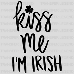 Kiss Me I'm Irish St. Patrick's Day Design - DTF heat transfer - transferlegend