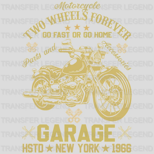 Two Wheels Forever - Motocycle Design DTF Heat Transfer - transferlegend