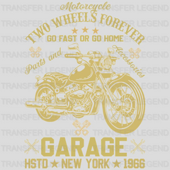 Two Wheels Forever - Motocycle Design DTF Heat Transfer - transferlegend