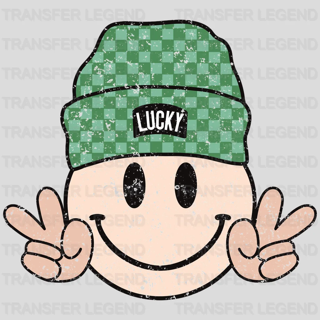 St. Patrick's Day Smiley Design - DTF heat transfer - transferlegend