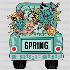 Truck With Flowers Spring Easter Design - DTF heat transfer - transferlegend