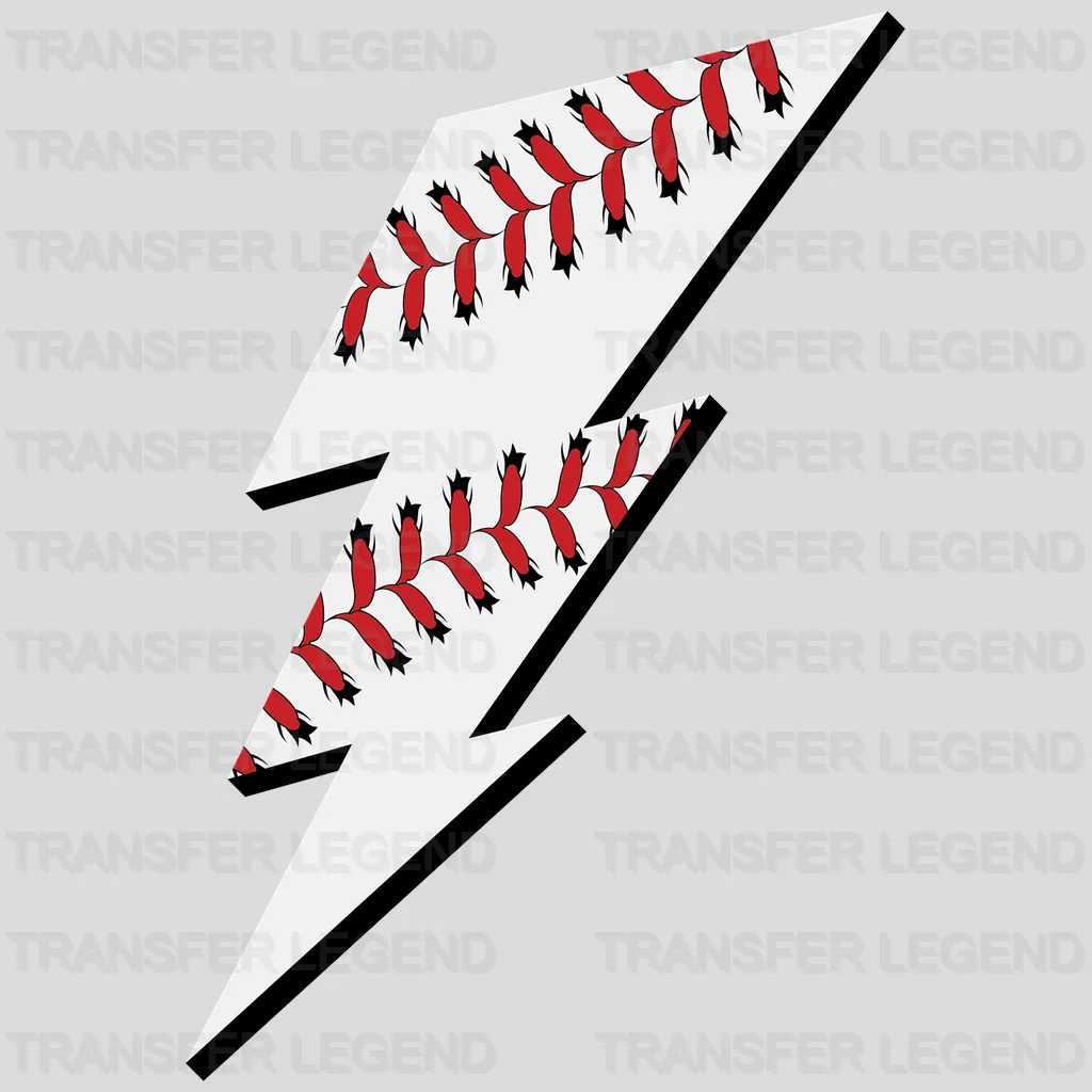 Baseball Lightning  DTF Transfer - transferlegend