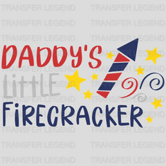 Daddy's Little Fire Cracker DTF Transfer - transferlegend