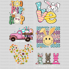 EASTER Premade Gang sheet - 6 PCS 10 INCH - transferlegend