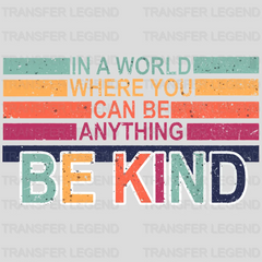 Be Kind 100 Days School Design - DTF heat transfer - transferlegend