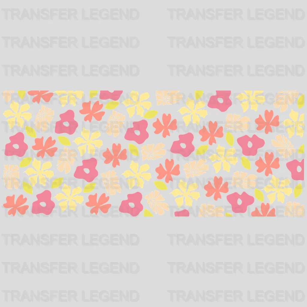 Flowers UV DTF Transfer Cup Wrap UV DTF Sticker - transferlegend