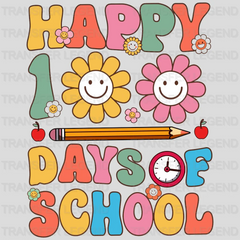 Happy 100 Days 100 Days School Design - DTF heat transfer - transferlegend