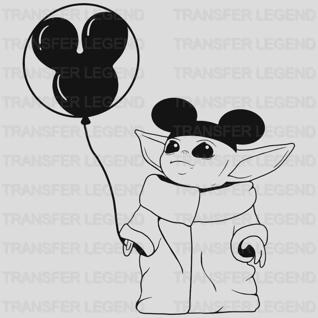 Baby Yoda Design - DTF heat transfer - transferlegend