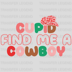 COLORFUL CUPID FIND ME A COWBOY - DTF heat transfer - transferlegend