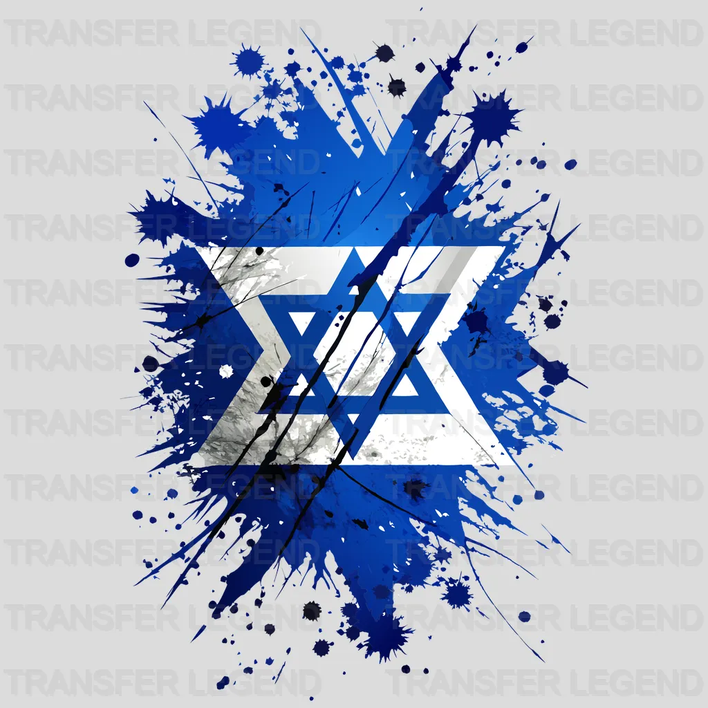 Israel Flag Design - DTF Heat Transfer - transferlegend