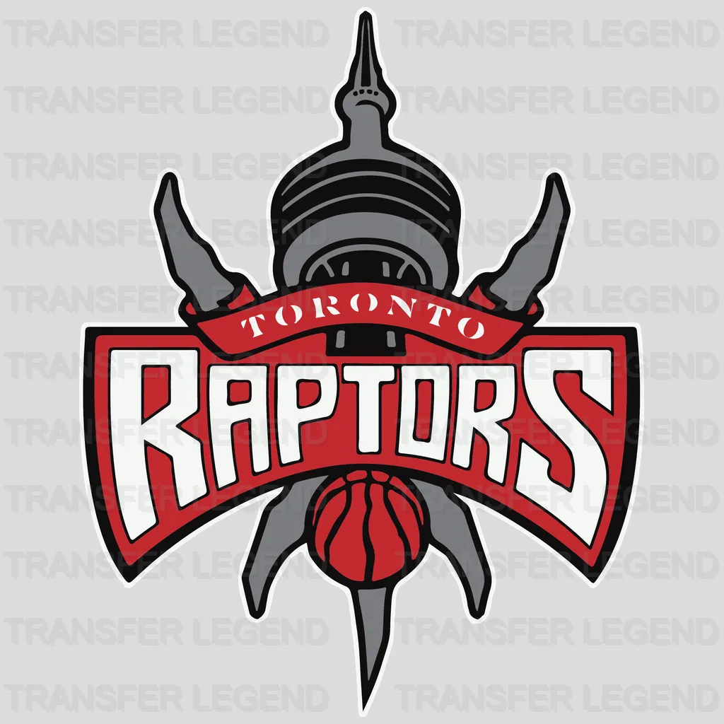Toronto Raptors Ornate Crest with Raptors Wordmark NBA Design - DTF Heat Transfer
