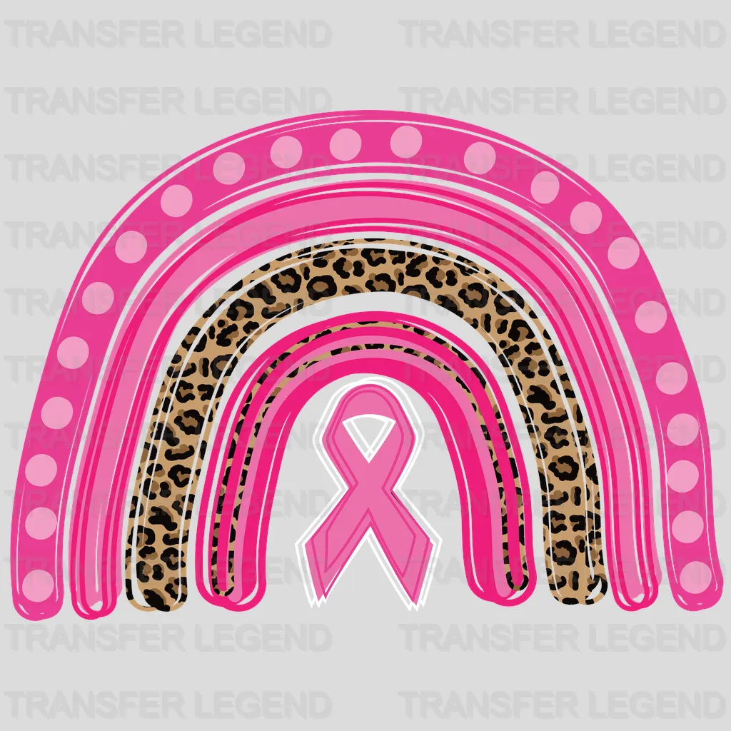 Pink Rainbow Cancer Awareness Design - DTF heat transfer - transferlegend