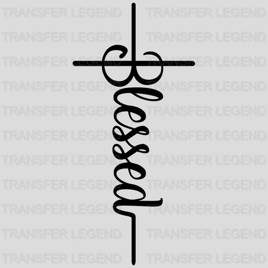 Blessed Cross Design - DTF heat transfer - transferlegend