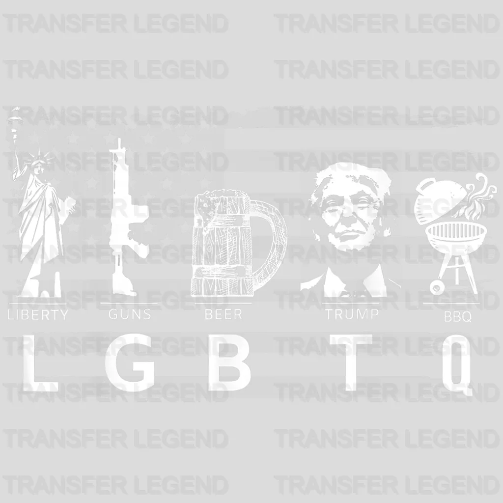 Liberty Guns Beer Trump BBQ LGBTQ Design - DTF heat transfer - transferlegend