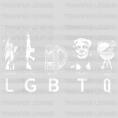 Liberty Guns Beer Trump BBQ LGBTQ Design - DTF heat transfer - transferlegend