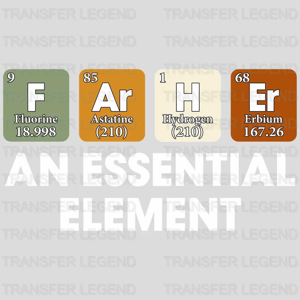 Farher An Essential Element Design - DTF heat transfer - transferlegend