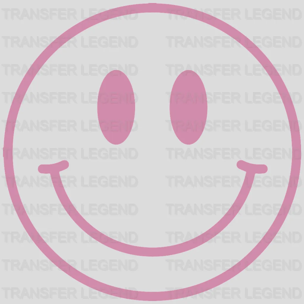 Smiley Face - Retro Summer - Good Vibes - Retro Smiley - Aesthetic Retro Design - DTF heat transfer - transferlegend