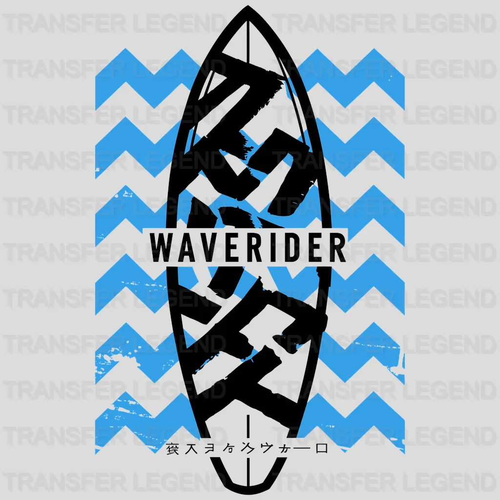Waverider Surfing Design - DTF Heat Transfers - transferlegend