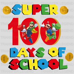 Super 100 Days School 100 Days Of School Design - DTF heat transfer - transferlegend