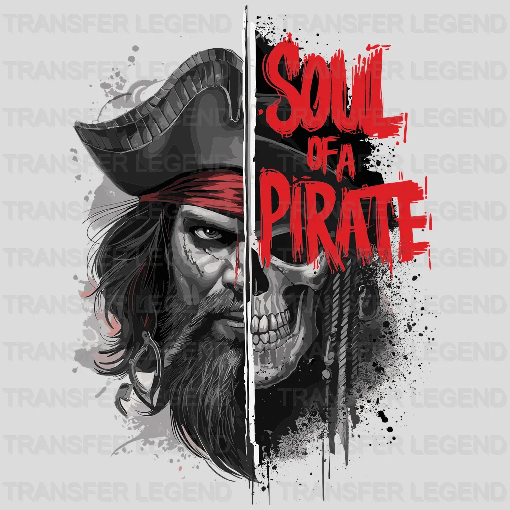 Soul Of A Pirate Pirate Design - DTF Heat Transfer - transferlegend