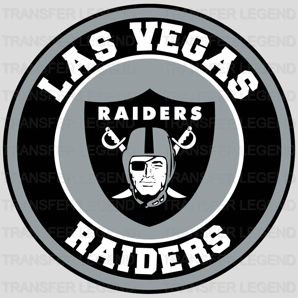 Las Vegas Raiders humorous “If You Don’t Like Raiders Kiss My Endzone” text with cartoon, NFL design - DTF Heat Transfer