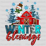 WINTER BLESSINGS DESIGN - DTF heat transfer - transferlegend