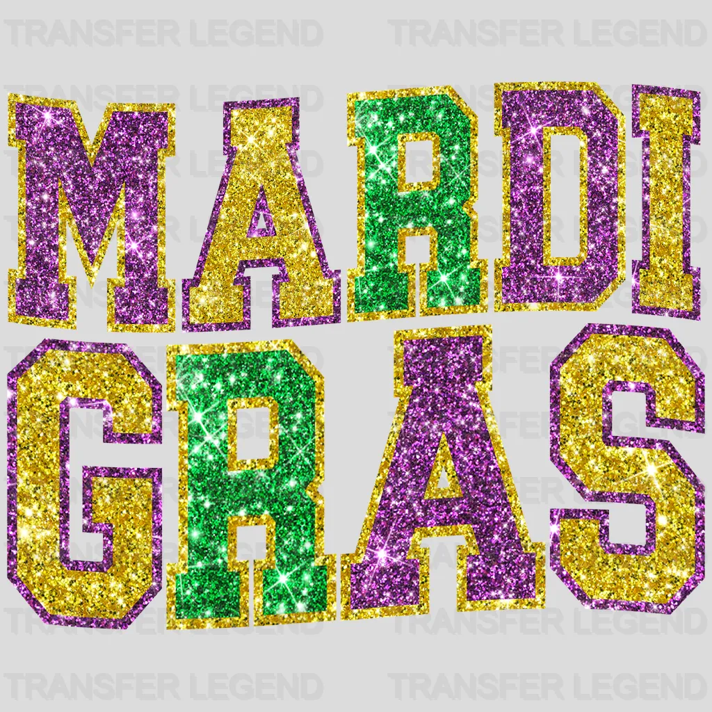 Mardi Gras Design- Mardi Gras DTF heat transfer - transferlegend