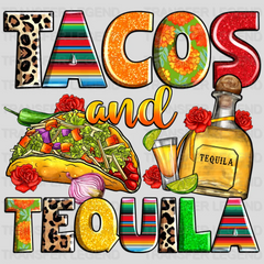 Tacos And Tequila - Cinco De Mayo DTF heat transfer - transferlegend