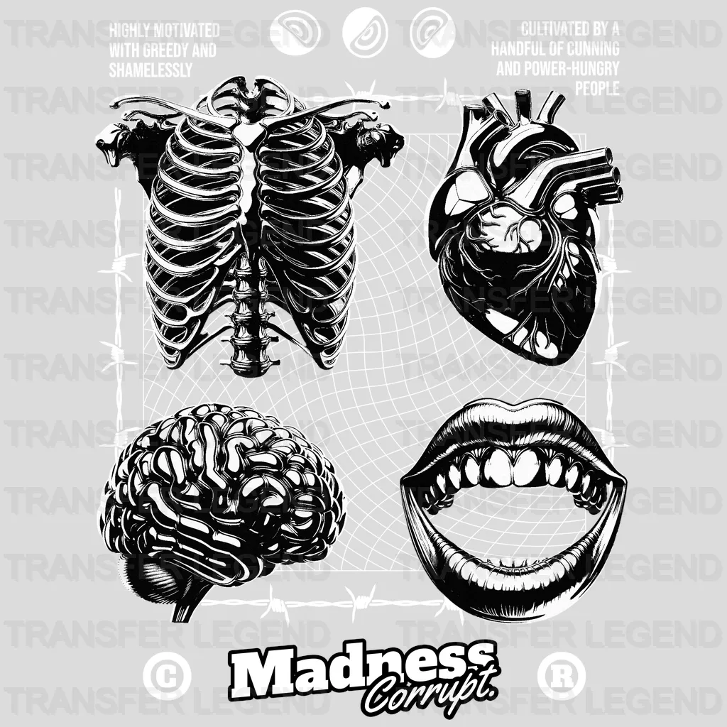 Madness Corrupt Streetwear Design - DTF Heat Transfer - transferlegend