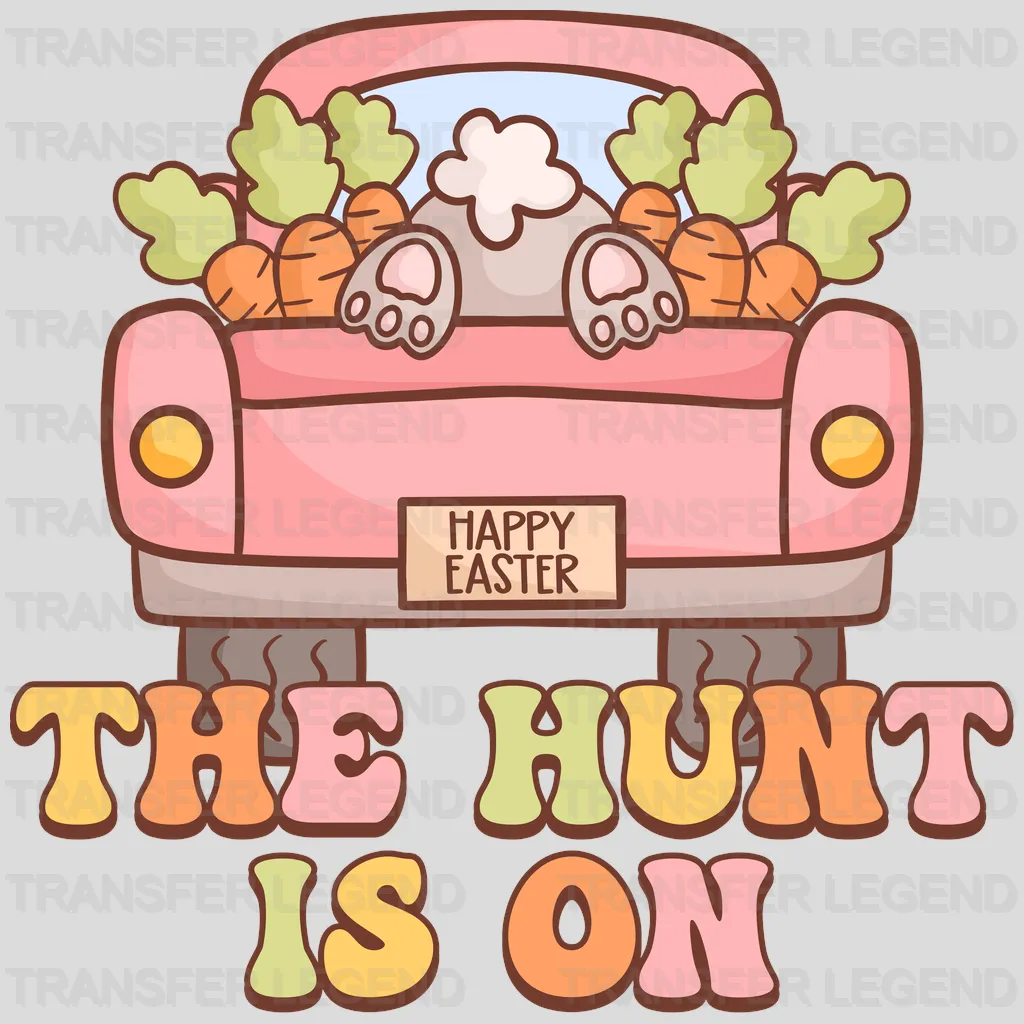 The Hunt Is On Easter Design - DTF heat transfer - transferlegend