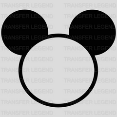 Disney Mickey And Minnie Family Group Monogram Design - DTF heat transfer - transferlegend