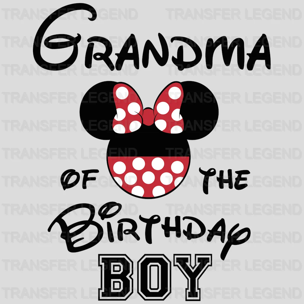 Birthday Boy Family Ears Design - DTF heat transfer - transferlegend
