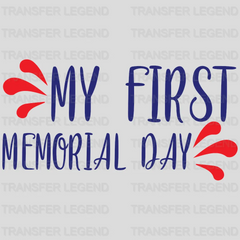 My First Memorial Day - Memorial Day DTF Transfer - transferlegend