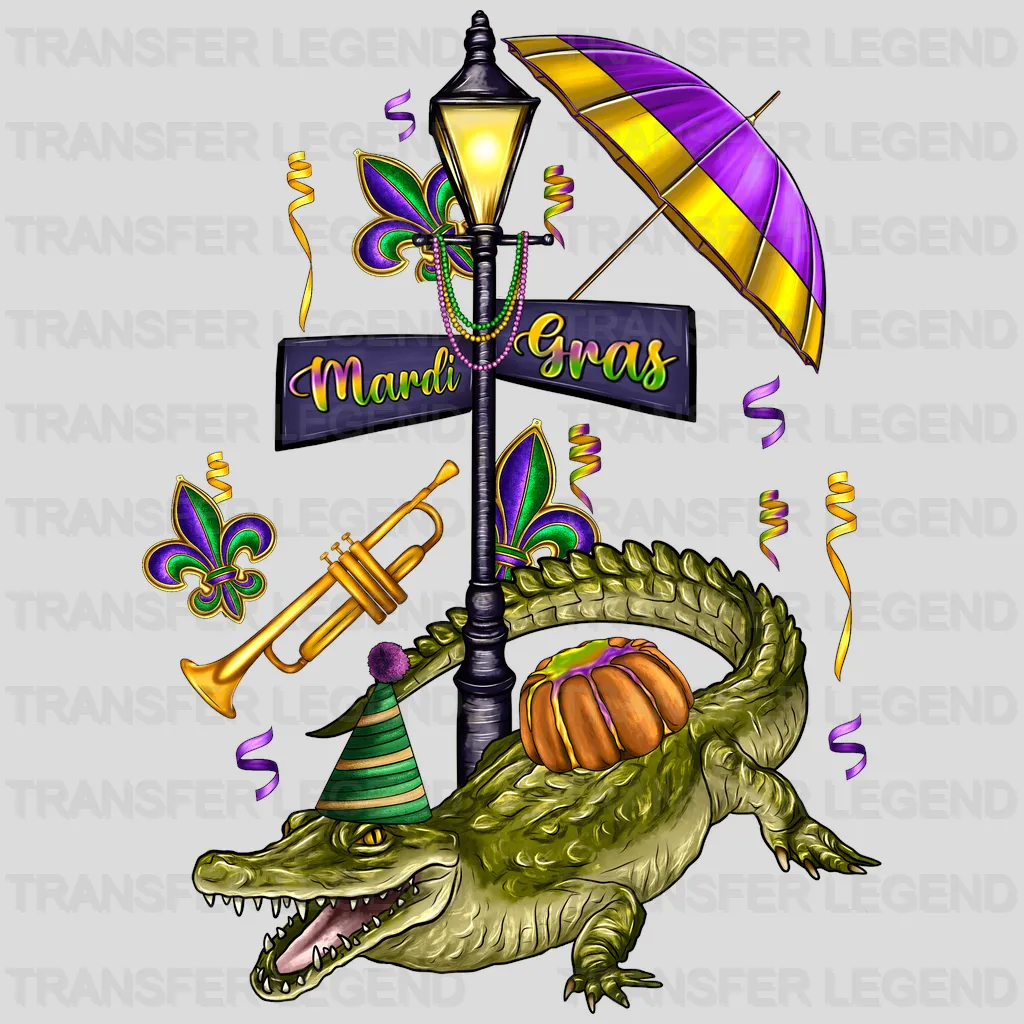 Mardi Gras Street Design- Mardi Gras DTF heat transfer - transferlegend