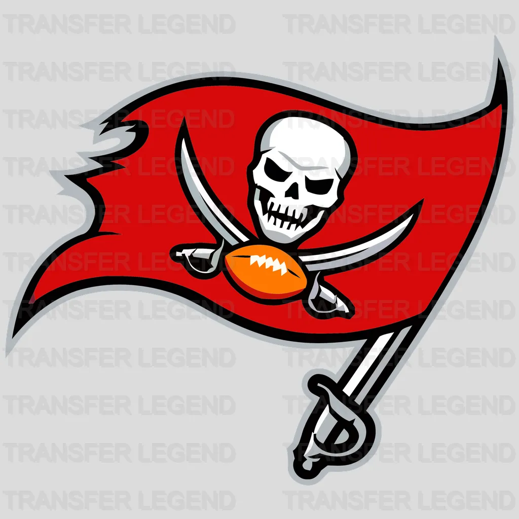 Tampa Bay Buccaneers Primary Flag Logo NFL Design - DTF Heat Transfer