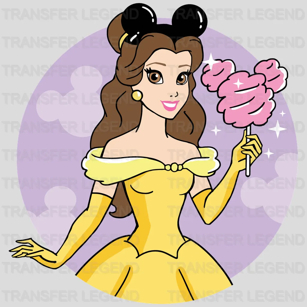Snacks Belle Ears - Beauty and the Beast Design - DTF heat transfer - transferlegend