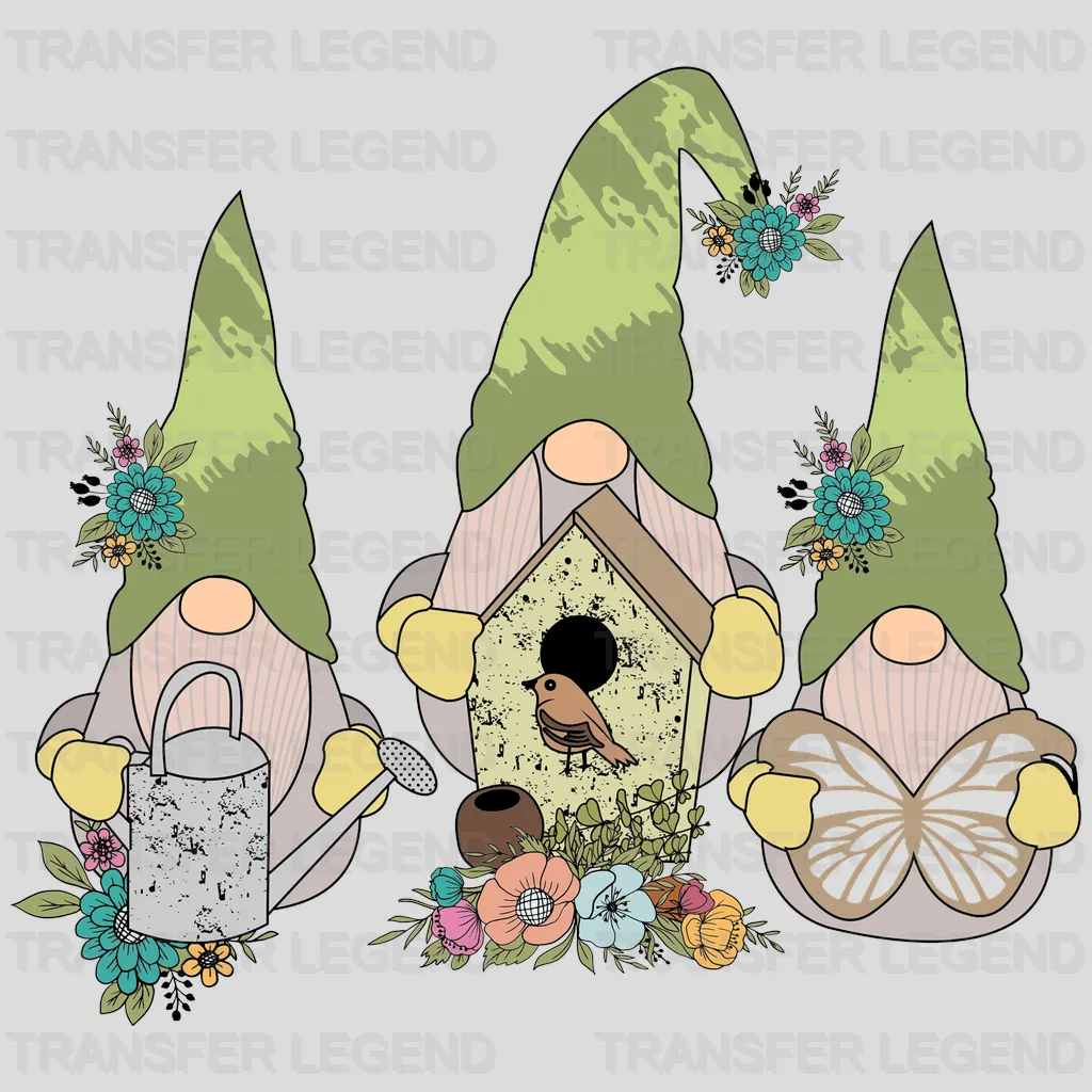 Gnomies Spring Easter Design - DTF heat transfer - transferlegend