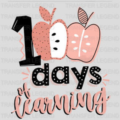 100 Days of Learning 100 Days School Design - DTF heat transfer - transferlegend