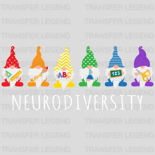 Gnomies Neurodiversity Design - DTF heat transfer - transferlegend