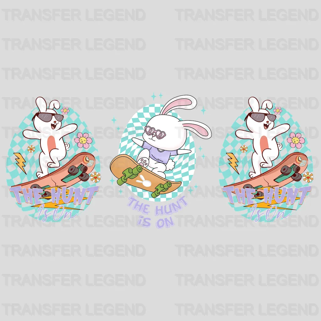 The Hunt Is On Easter UV DTF Transfer Cup Wrap UV DTF Sticker - transferlegend