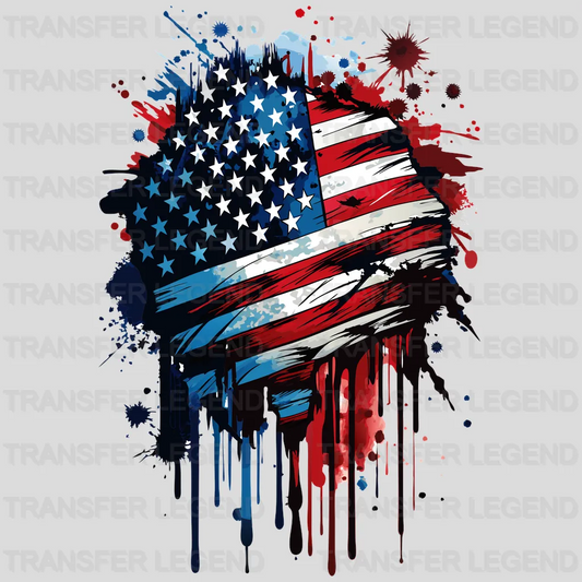 United States Of America Flag Design - DTF Heat Transfer - transferlegend