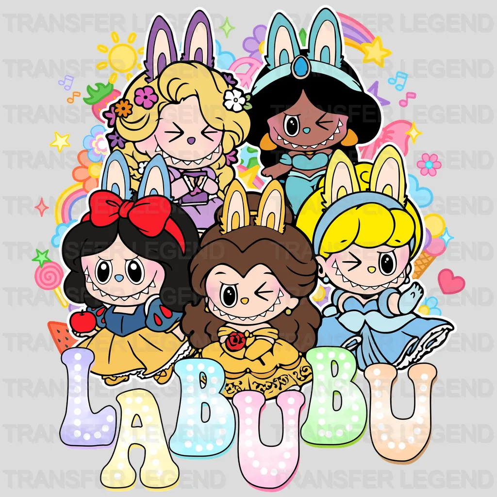Princess Time Labubu Design - DTF Heat Transfers